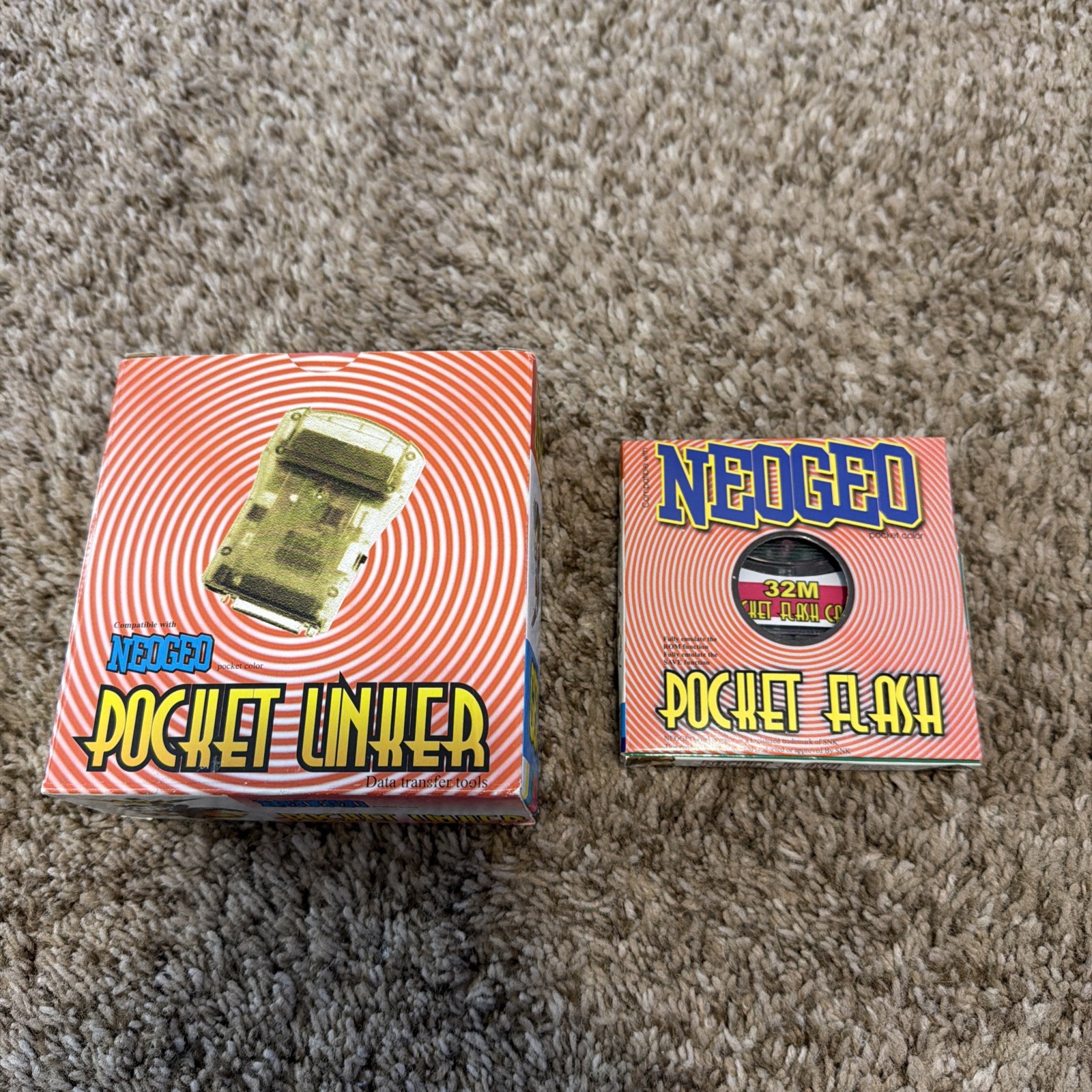 Neo Geo Pocket Color Pocket Linker W/ 32MB Flash Cart – NEW never used RARE