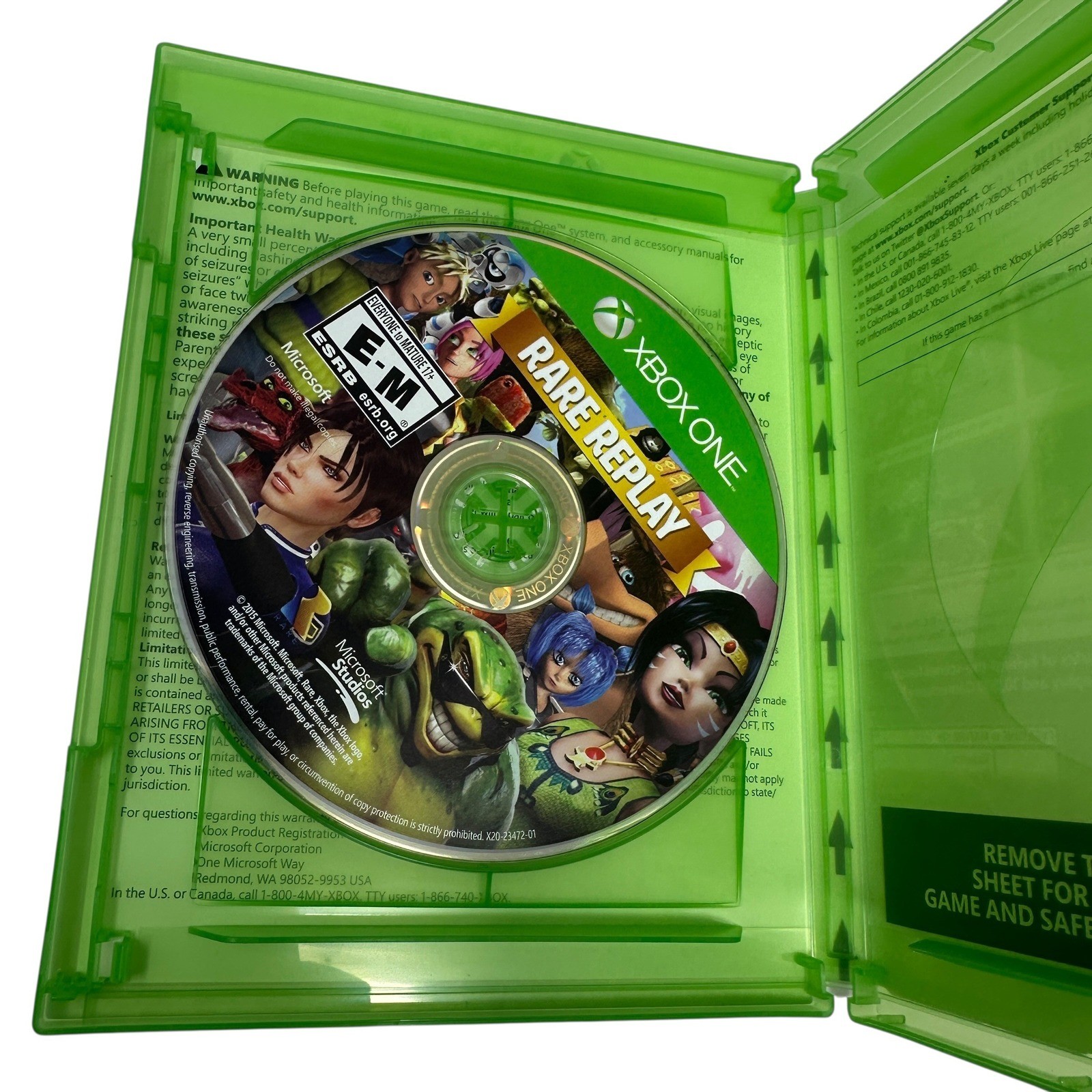 Microsoft Rare Replay Xbox One N/A Green Excellent 30 Game Collection Disc