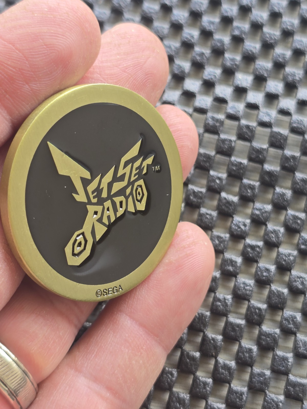Jet Set Radio Sega Shop UK Coin Medal Exclusive Rare Promo GENESIS SATURN CD 32