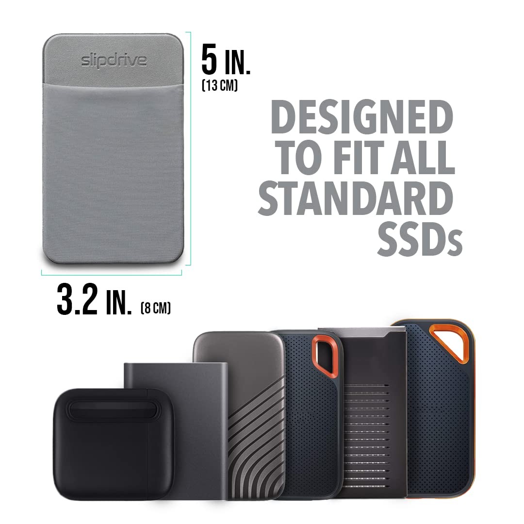 Slipdrive – Portable Hard Drive Sleeve For Laptop – Ssd Solid State Drive –