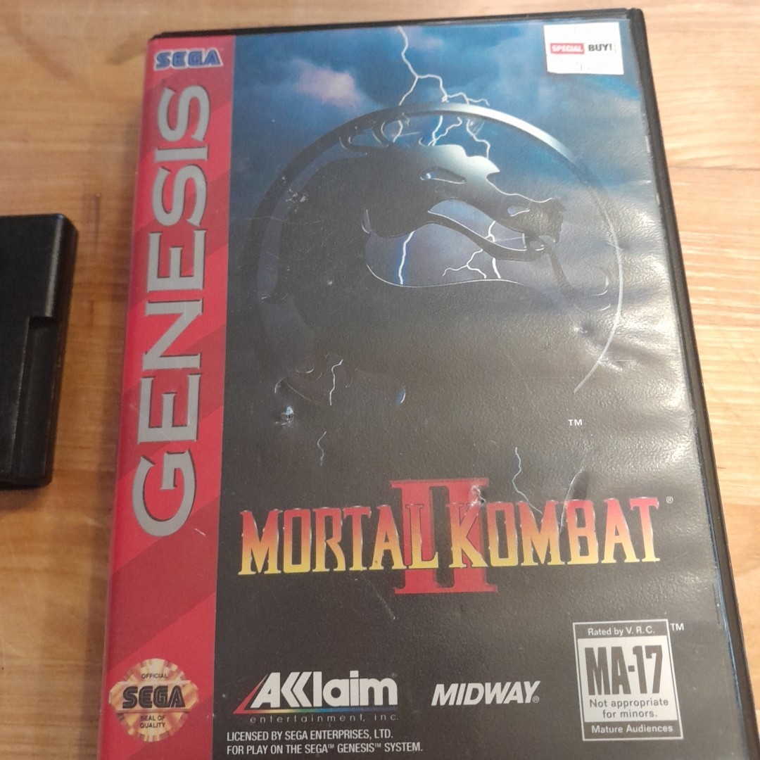 Sega Genesis Mortal Kombat And Moral Kombat II