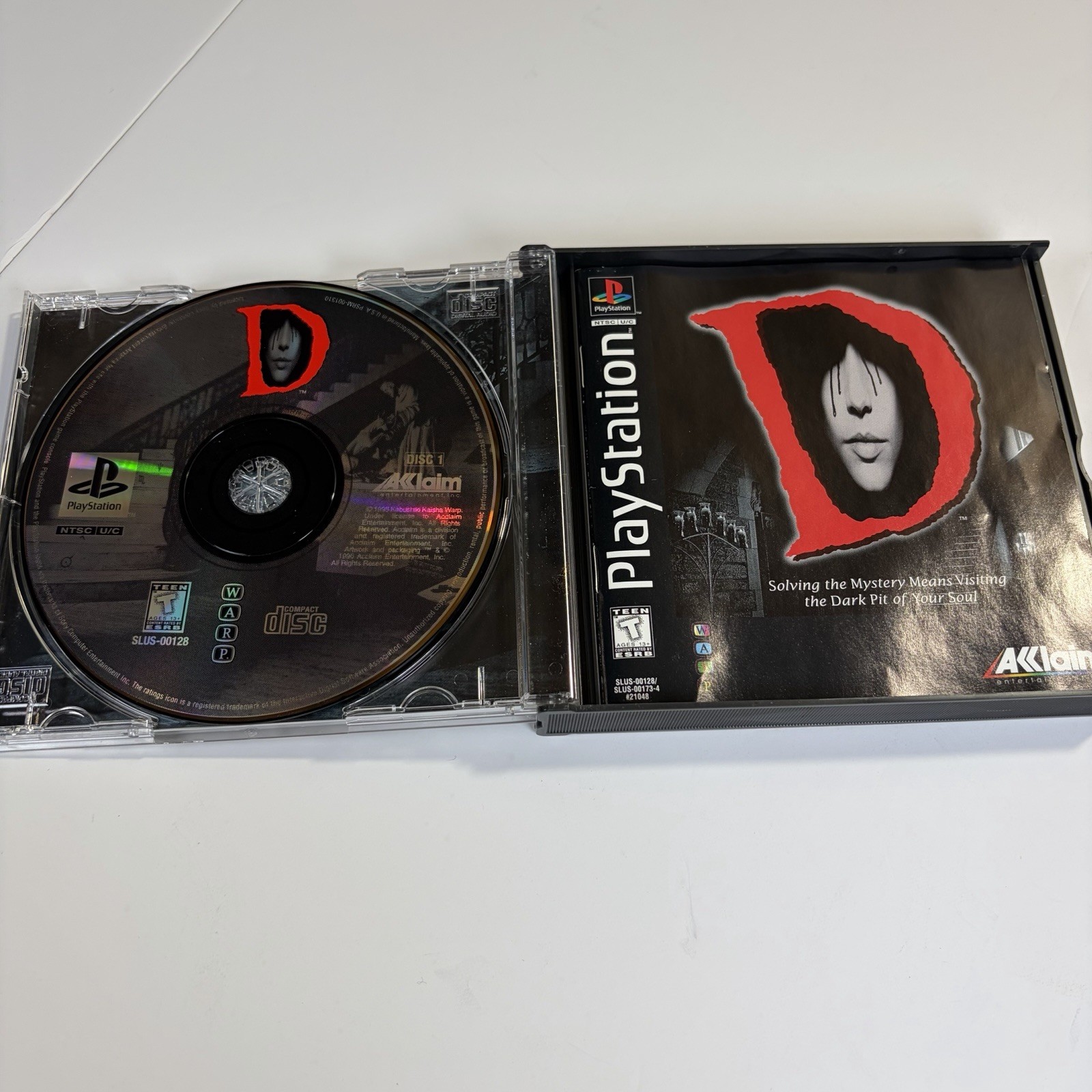 D The Game Sony Playstation 1 PS1 Complete 3 Disc Set Manual Jewel Case Tested