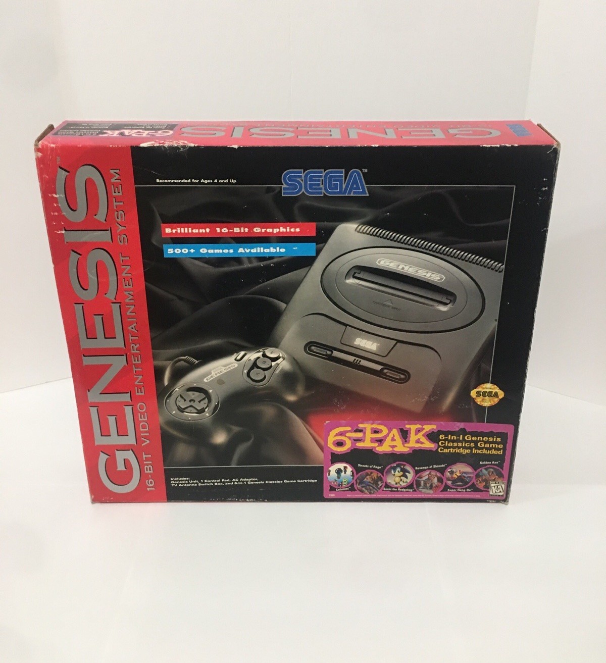 Sega Genesis Model 2 Console Complete in Box 6 Pak System CIB