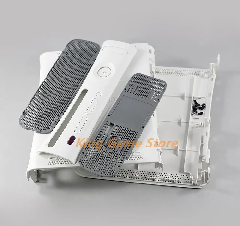 1set Fat Black White Housing Shell Case Game Console Housing Cover with Buttons