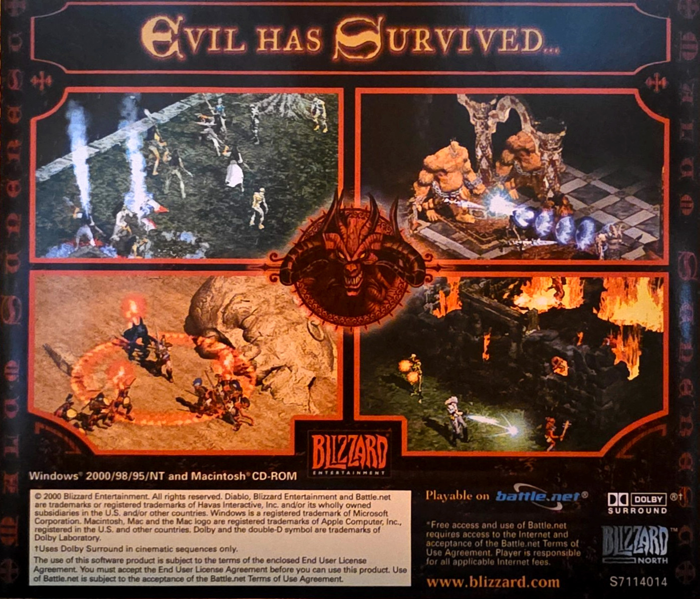Blizzard Entertainment Diablo II PC CD-ROM 2000 Action Role Playing Multiplayer