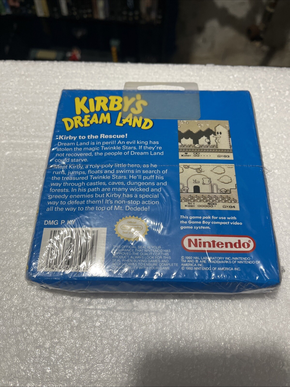 Factiry Sealed Kirby’s Dream Land Nintendo Game Boy, 1992 Damaged As Pictured