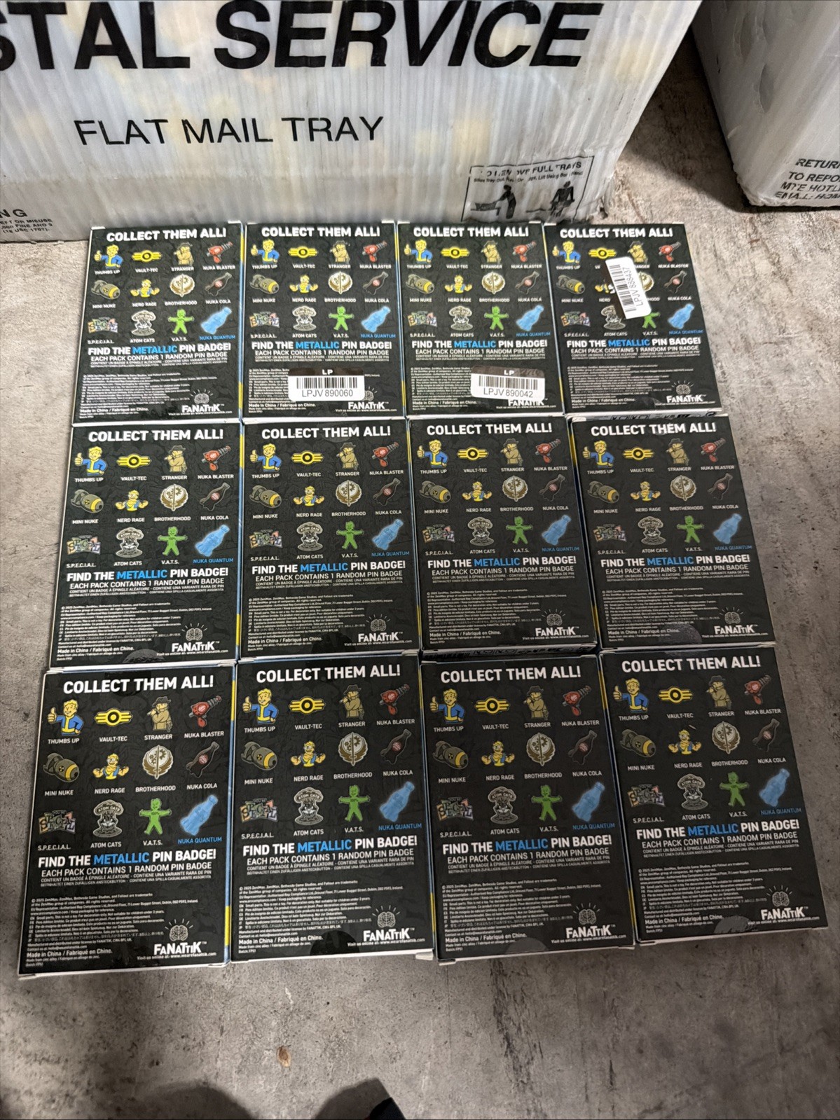 12x Fallout Mystery Pin Badge Volume 2 Blind Box Official Bethesda Collectible