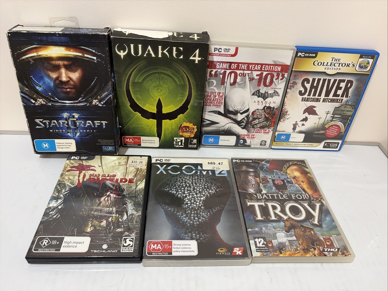 PC CD-Rom Game Bundle – 7 x Fans Toal – Rated M, MA15+ & R18+ – Some Manuals