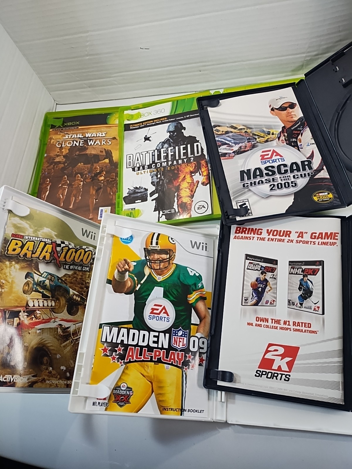 Assorted Lot of 40 Empty Game Cases & Manuals ~ Xbox PlayStation Nintendo Wii