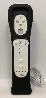 Official Wii Remote White + Wii Motion Plus Black for Nintendo Wii™
