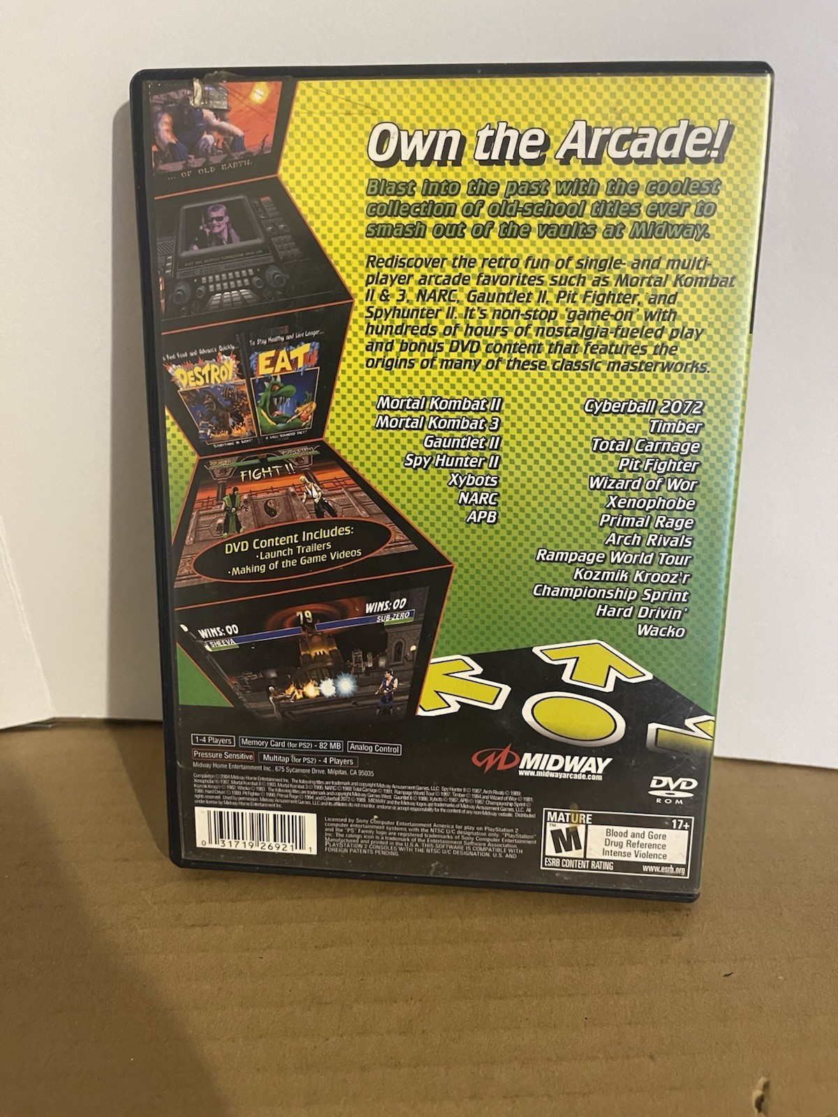 Midway Arcade Treasures 2 (Sony PlayStation 2, 2004)