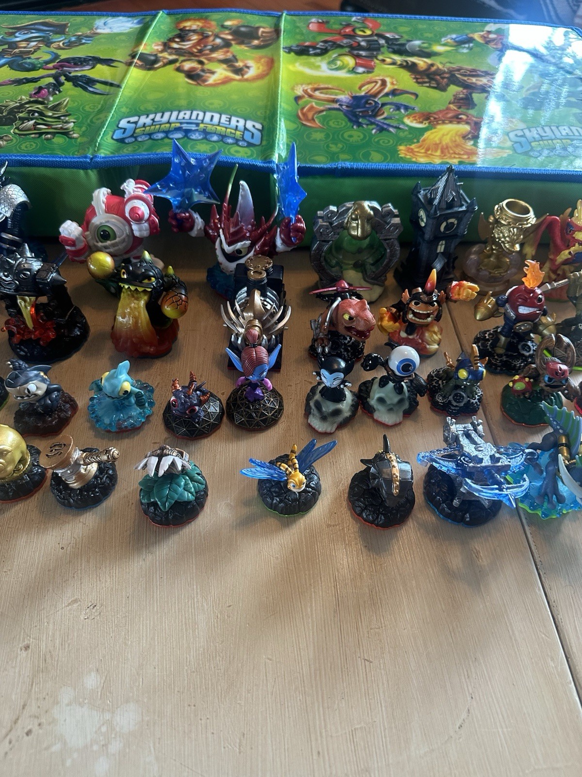 Skylanders Figures Lot ~50 Pieces + Swap Force Storage Case | Mixed Characters