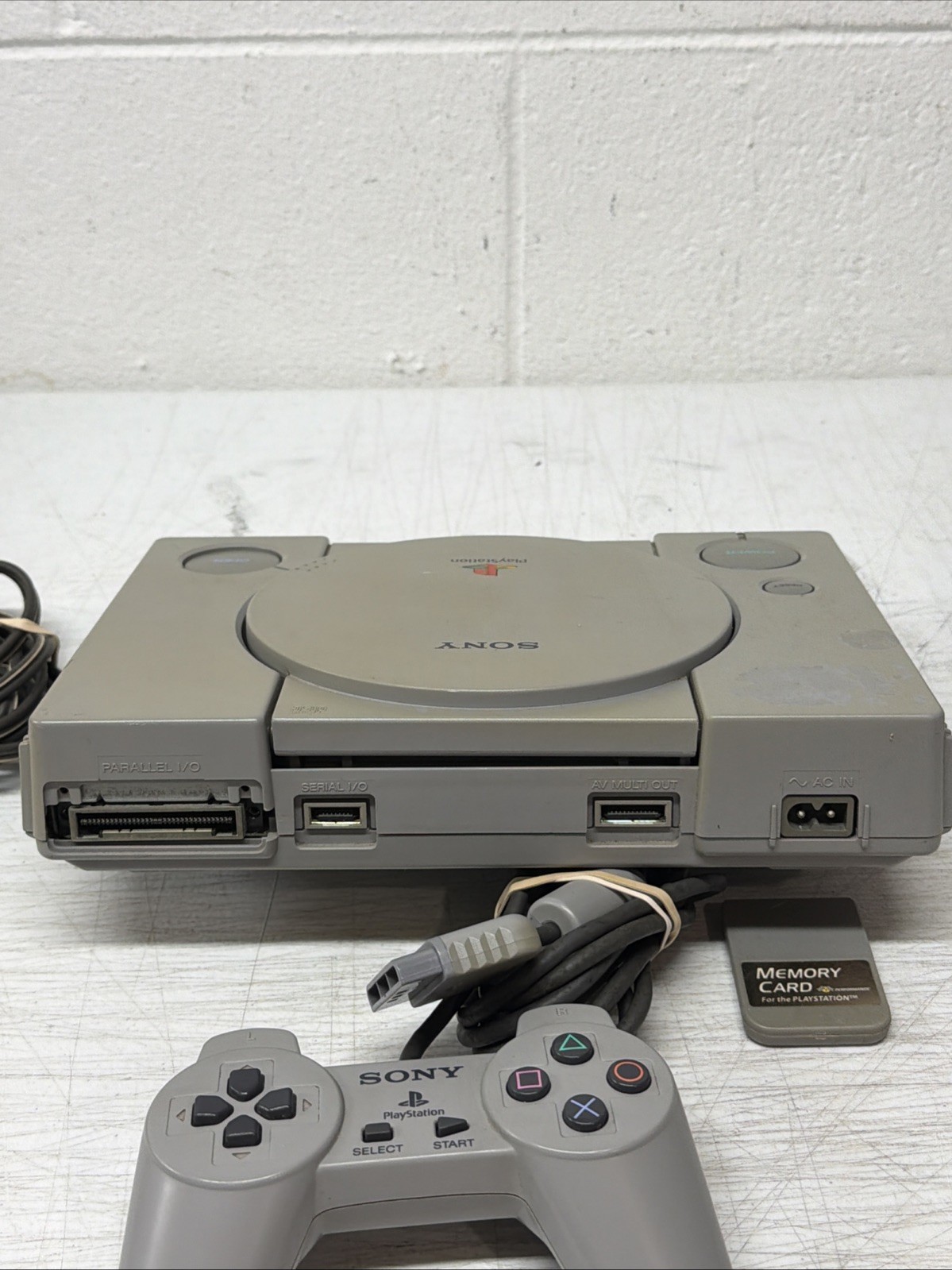 Sony PlayStation 1 PS1 SCPH-7501 Console System Bundle – Tested and Works