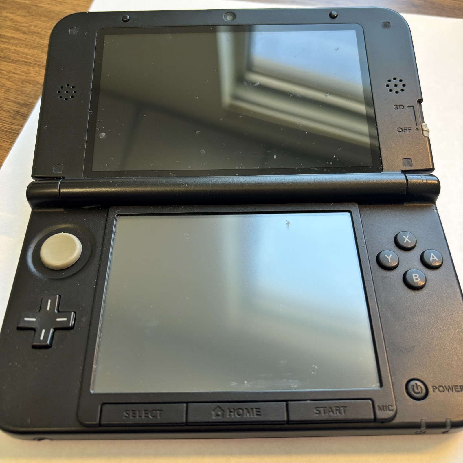 Nintendo 3DS XL Red Console SPR-001 Top Screen Repair 3 Game Bundle Tested Works