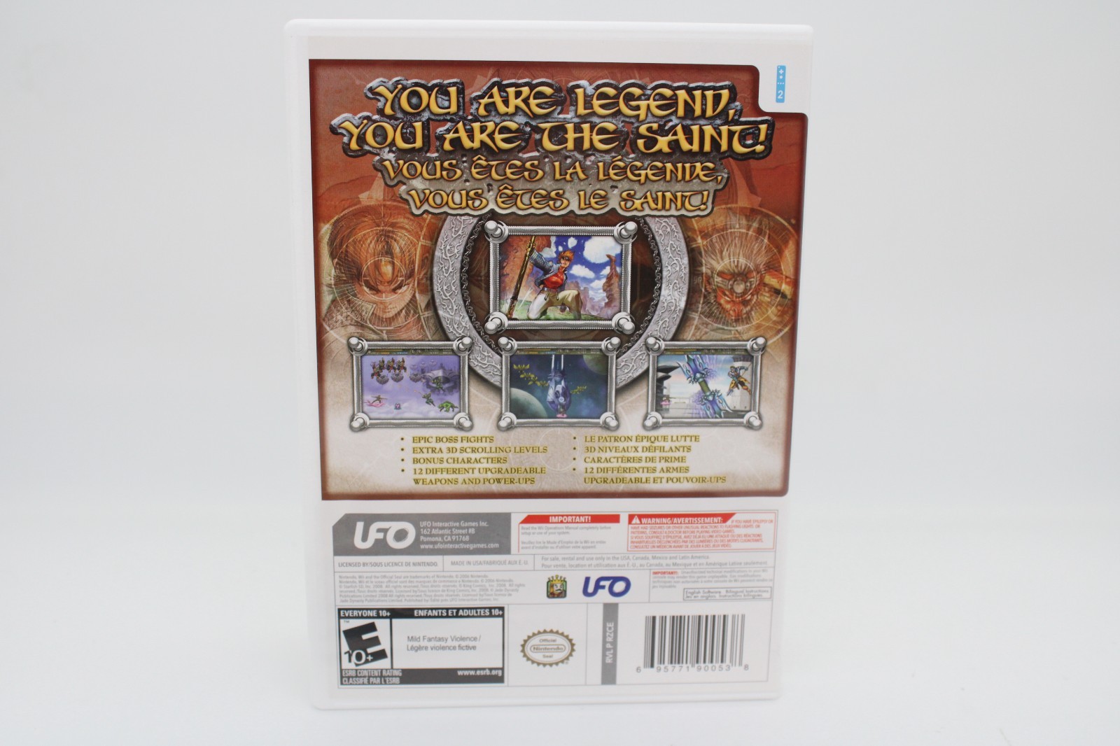 Refurbished Nintendo Wii Saint UFO Complete CIB Excellent Mint Clean Pristine