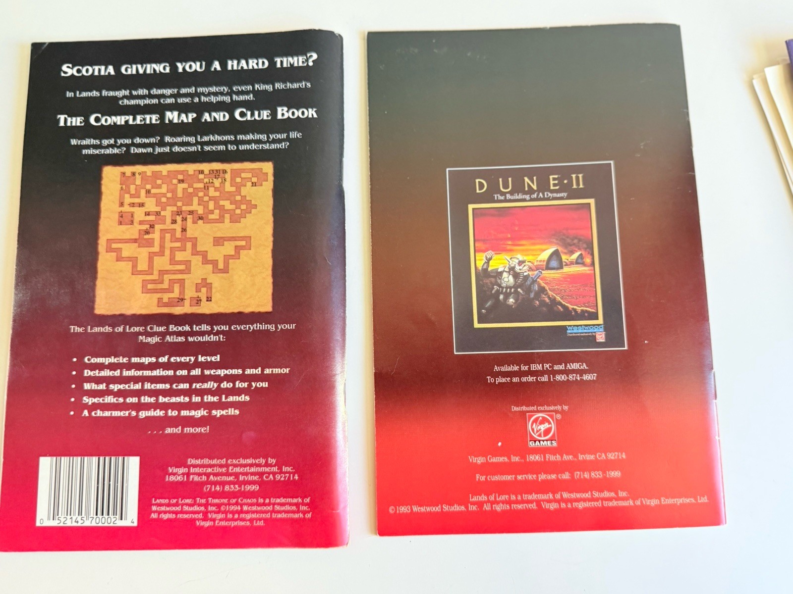 Lands of Lore: The Throne of Chaos 1993 IBM/PC 3.5” Floppy Disk Big Box Game