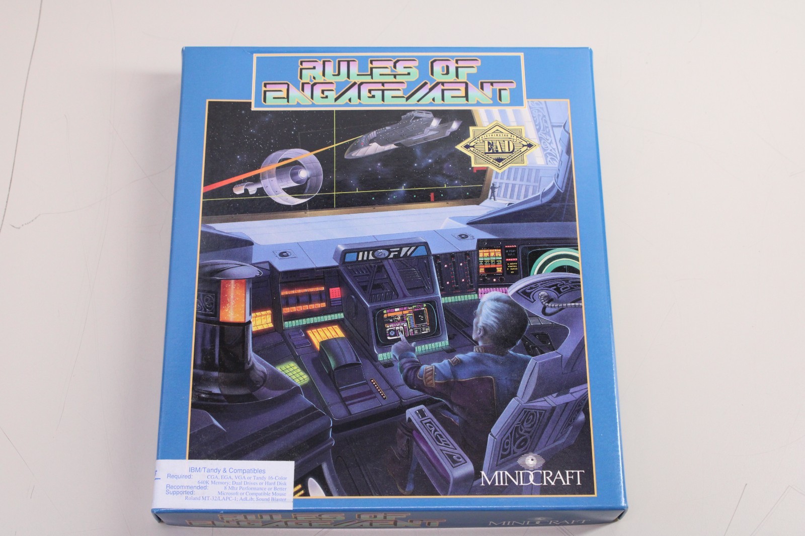 Rules Of Engagement IBM/TANDY PC 5.25” PC Game Big Box Mindcraft Complete
