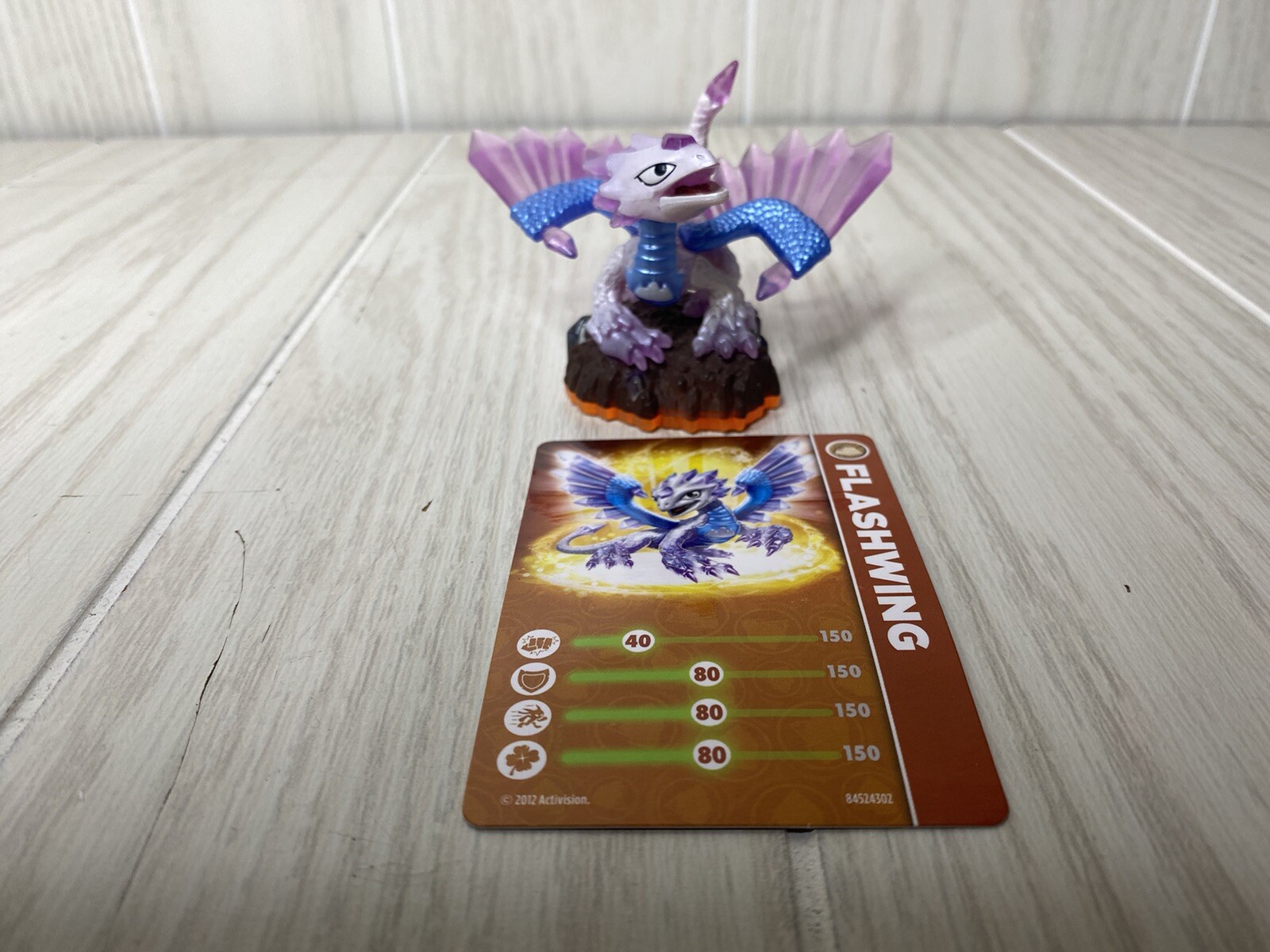 Skylanders Giants Flashwing Activision 2012 Game Figure 84524888 With Card