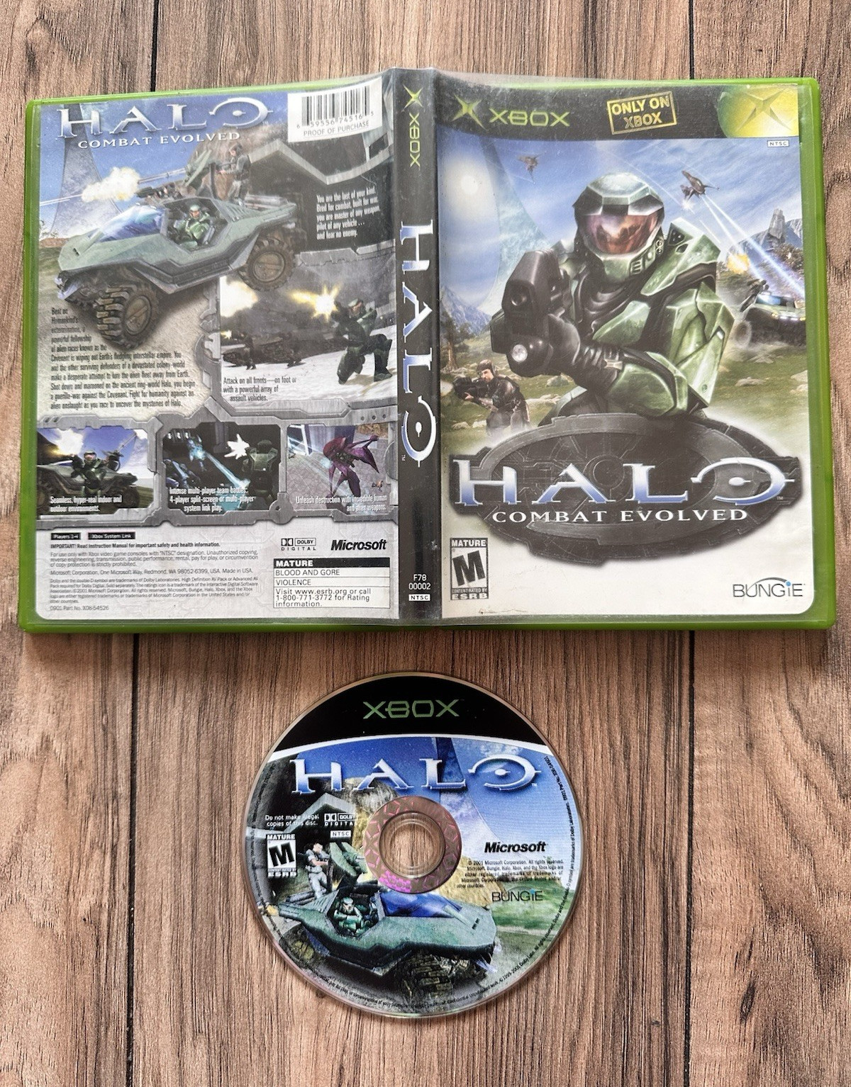 Xbox Halo: Combat Evolved Halo Series Shooter Multiplayer w/ Case