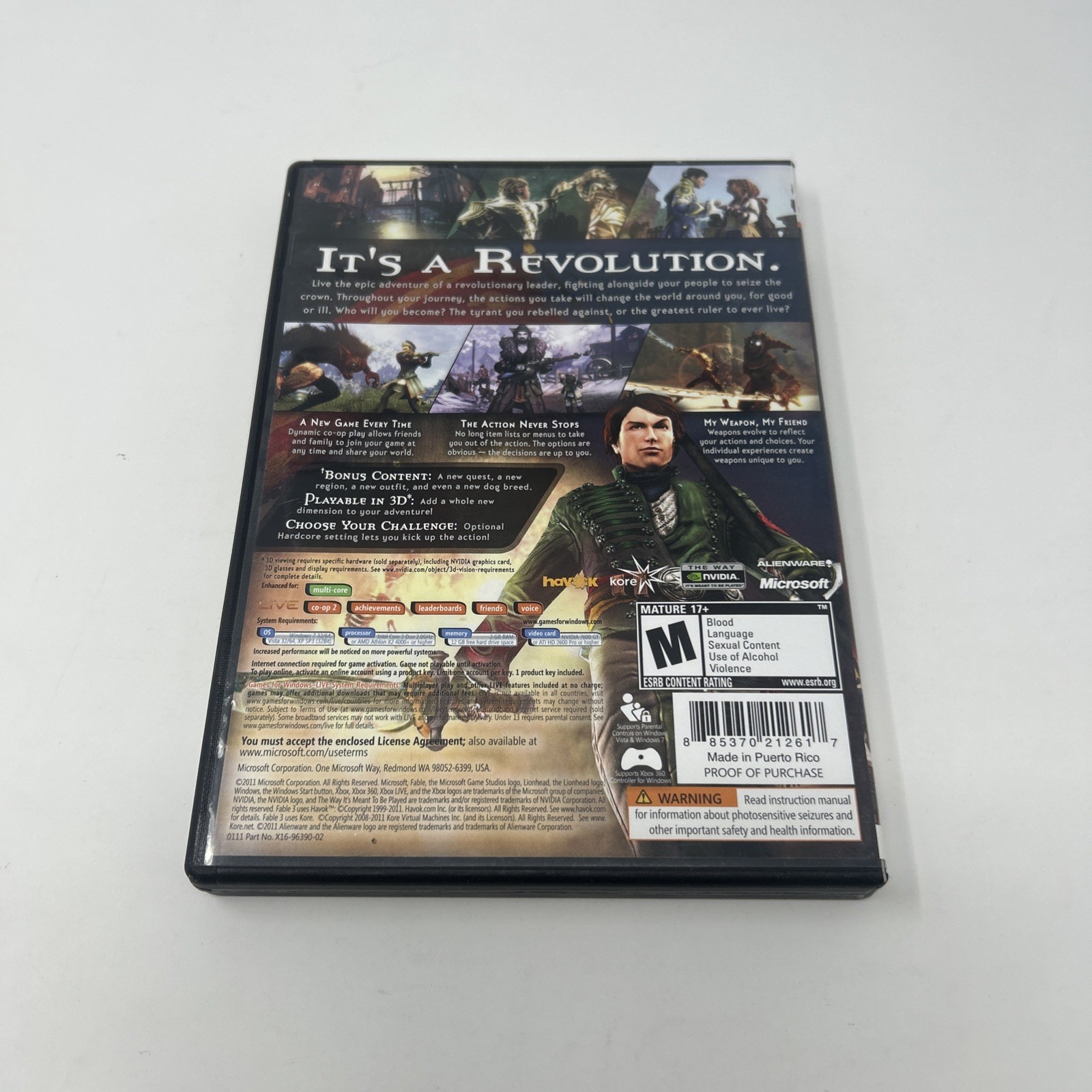Fable III by Lionhead Studios (PC DVD) – Includes Registration Key