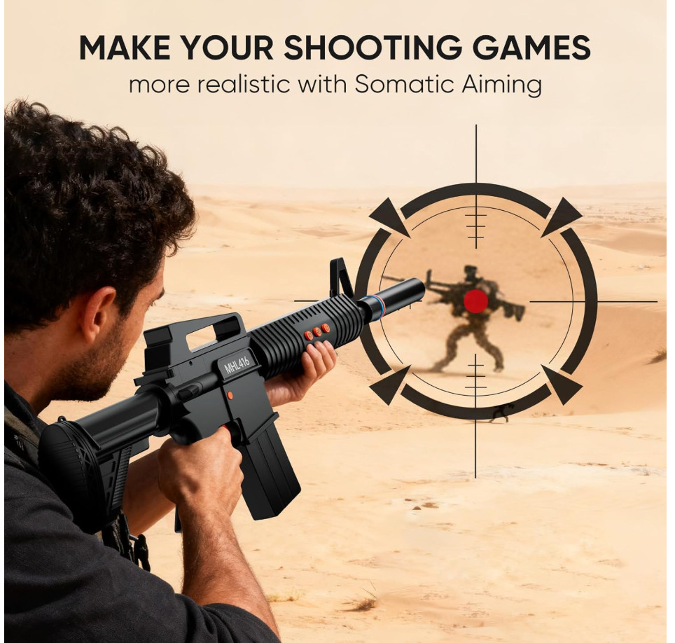 MHL416 Wireless Controller for PS5/PS4 – Motion Aim Controller for FPS Games.