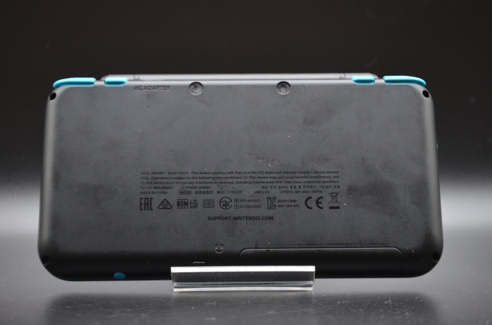 [NEAR MINT] New Nintendo 2DS XL LL Black Turquoise Console Japanese game 001