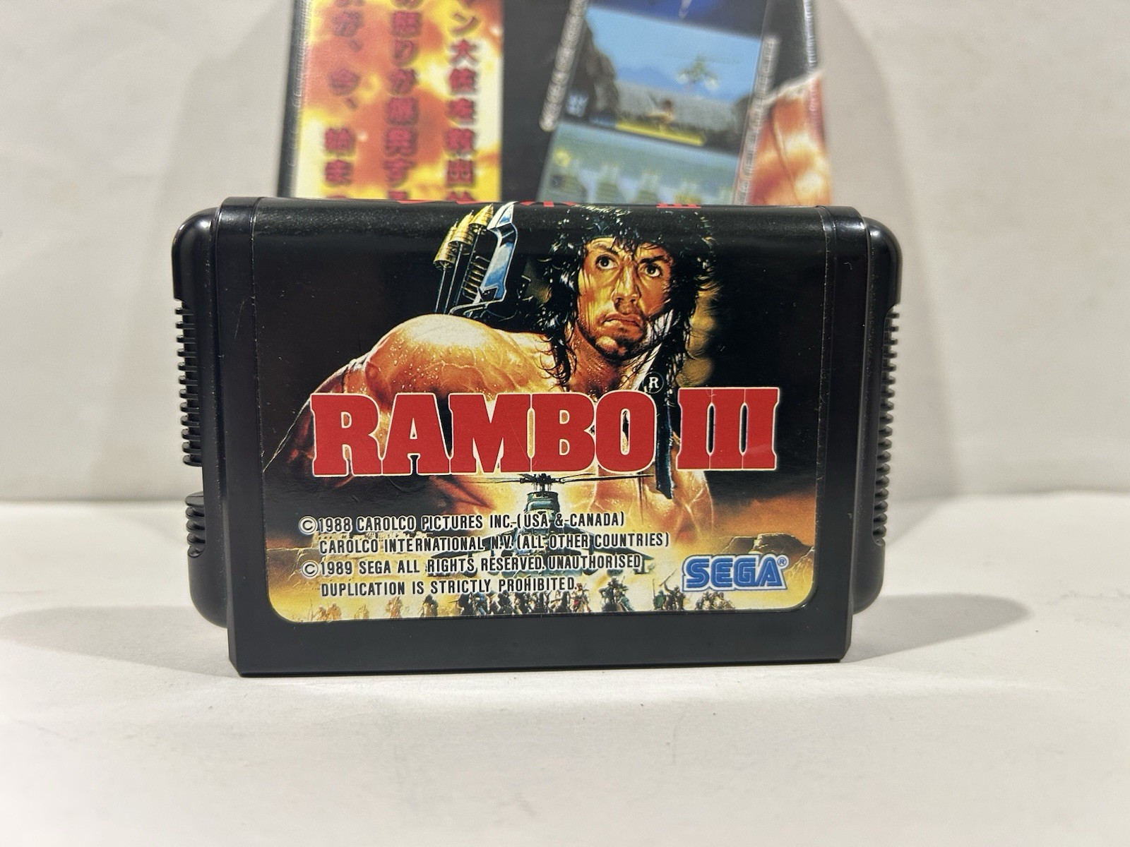 Rambo III 3 Sega Mega Drive No Manual – Japan NTSC-J