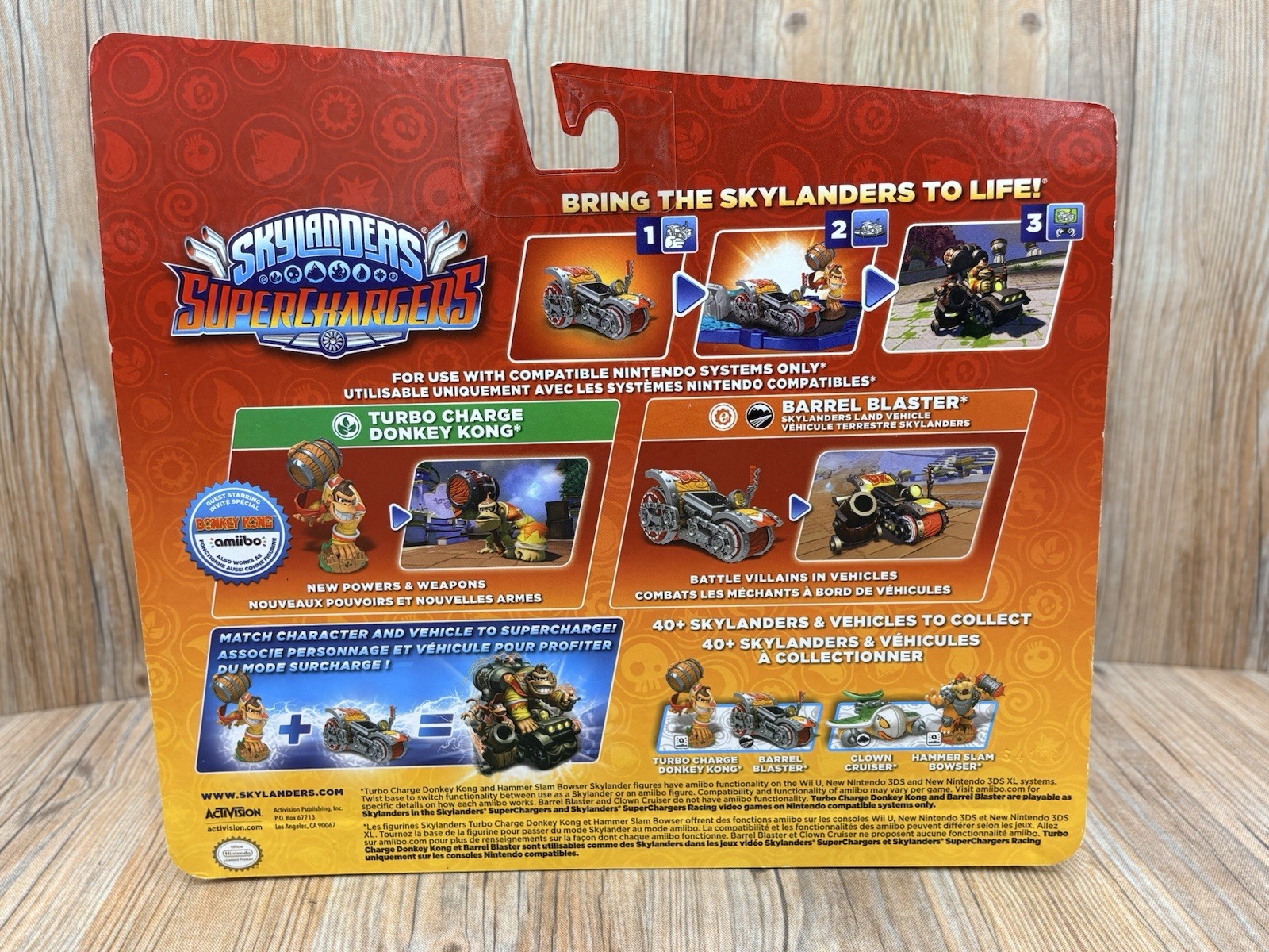 Skylanders Superchargers Turbo Charge Donkey Kong & Barrel Blaster Combo Amiibo