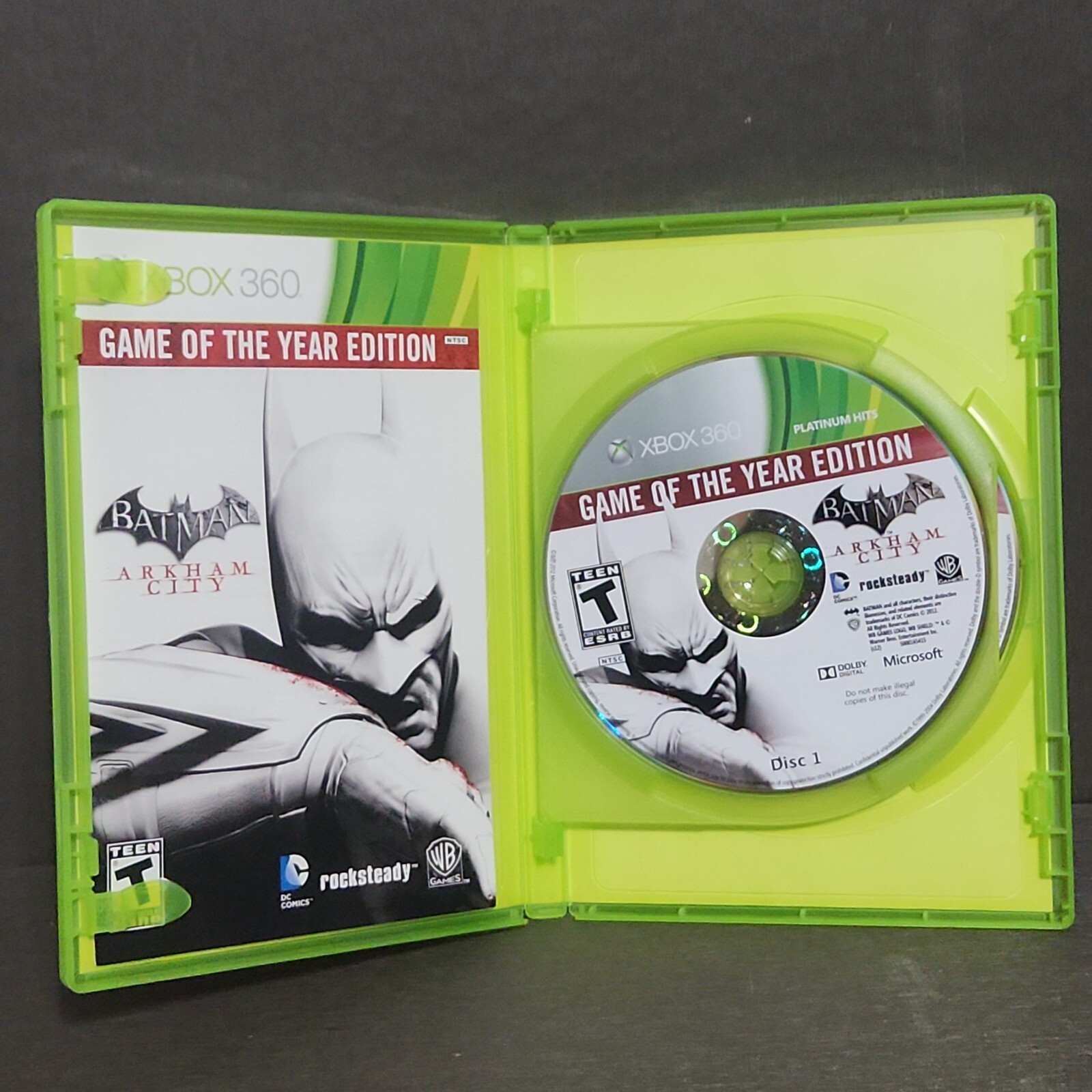 Batman Arkham City Game of the Year Edition Xbox 360 Complete