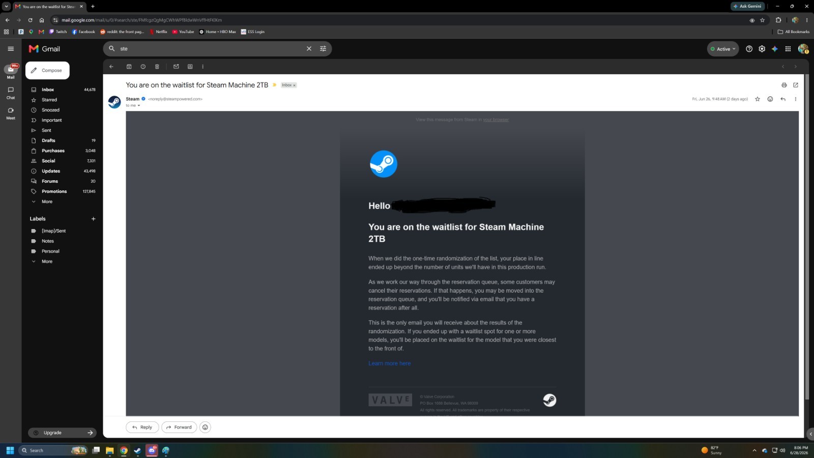 steam machine 2tb waitlist
