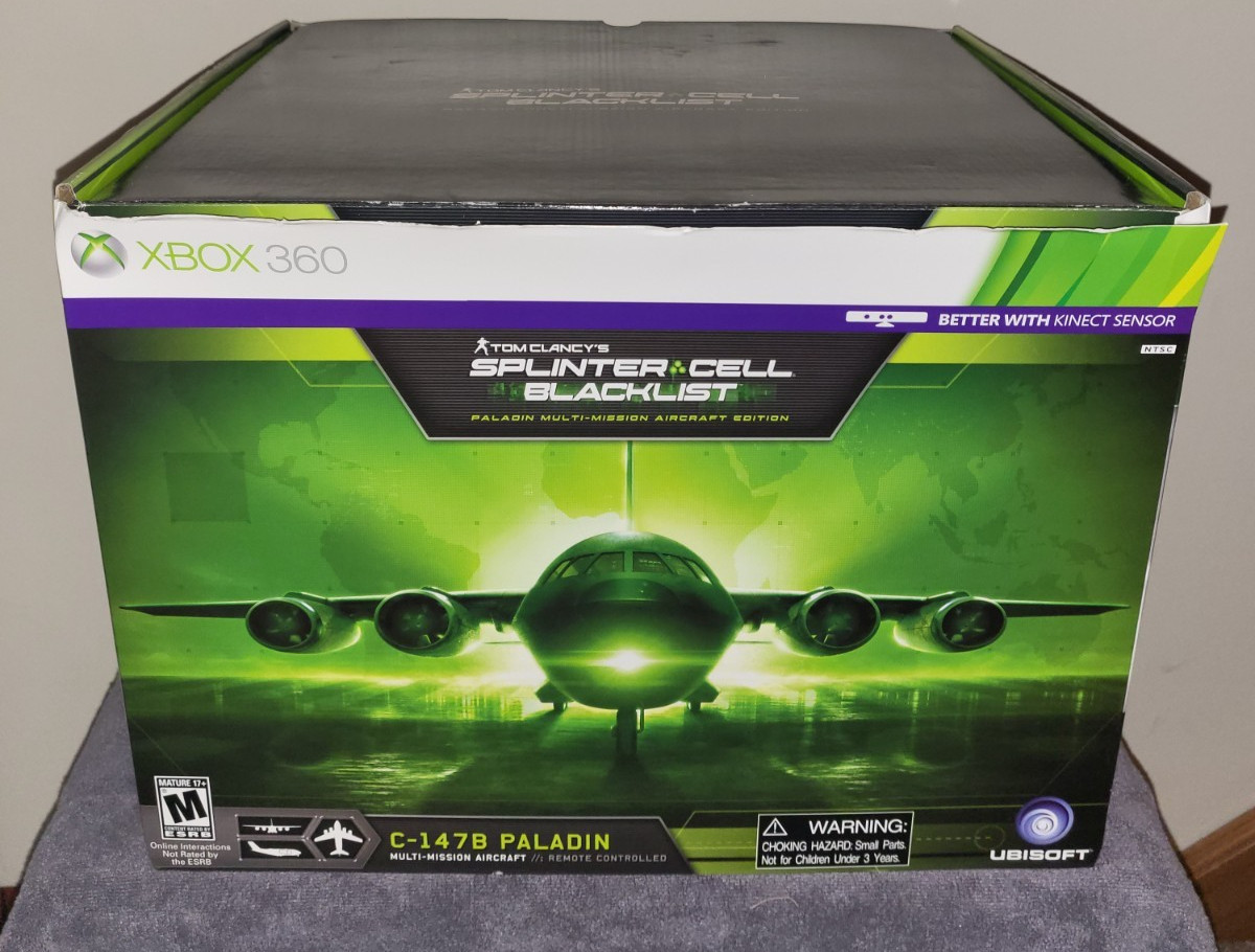 Brand New X-Box 360 Splinter Cell: Blacklist [Paladin Aircraft Edition]