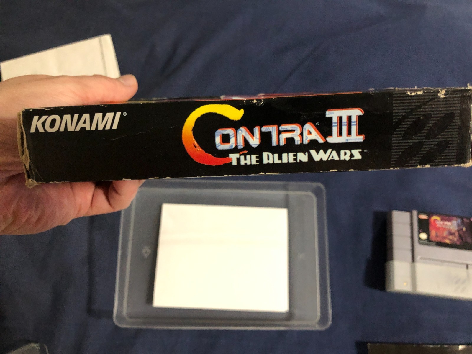 Contra 3 III: The Alien Wars (SNES) (Majesco) CIB Very Damaged Box, Untested