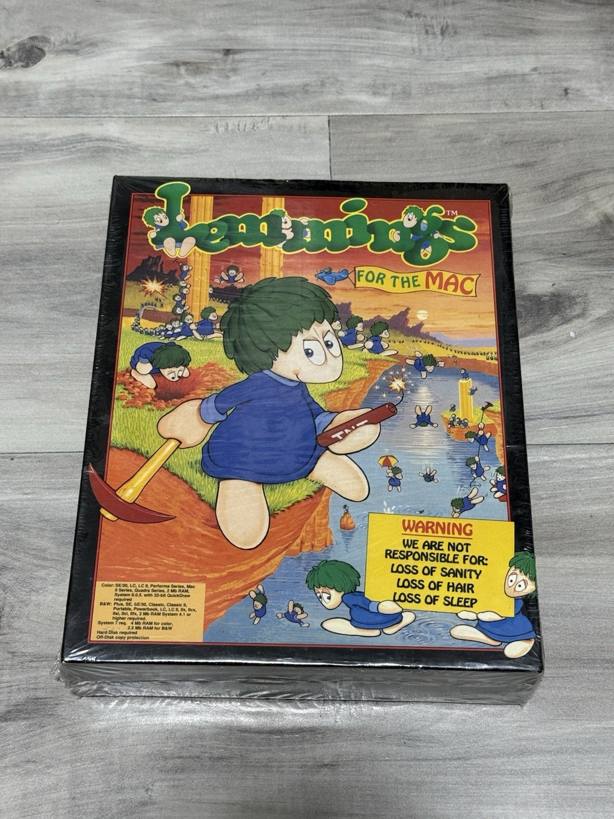 Rare New SEALED 1992 Lemmings Psygnosis MAC Big Box PC Game