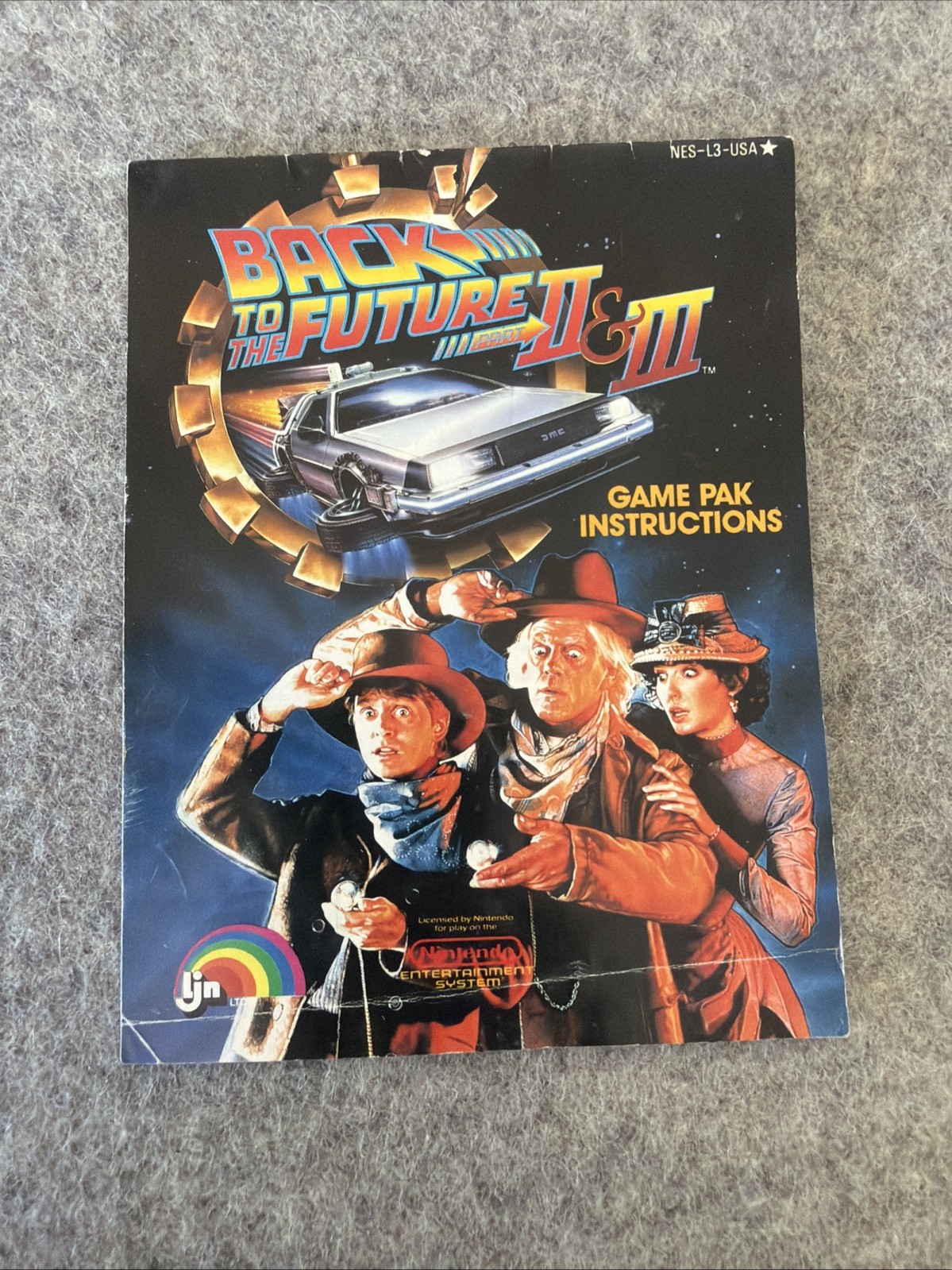 Back to the Future II and III (NES, 1990) – Instruction Manual / Booklet Only