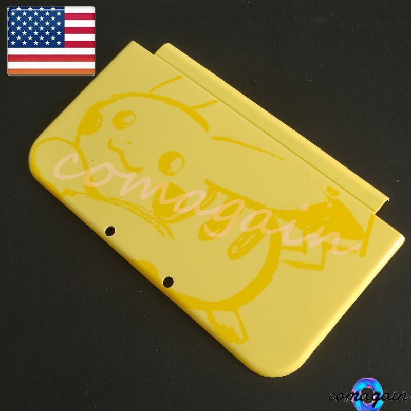 For New Nintendo 3DS LL 3DS XL A+E Cover Shell Housing Front Back Case Pikachu