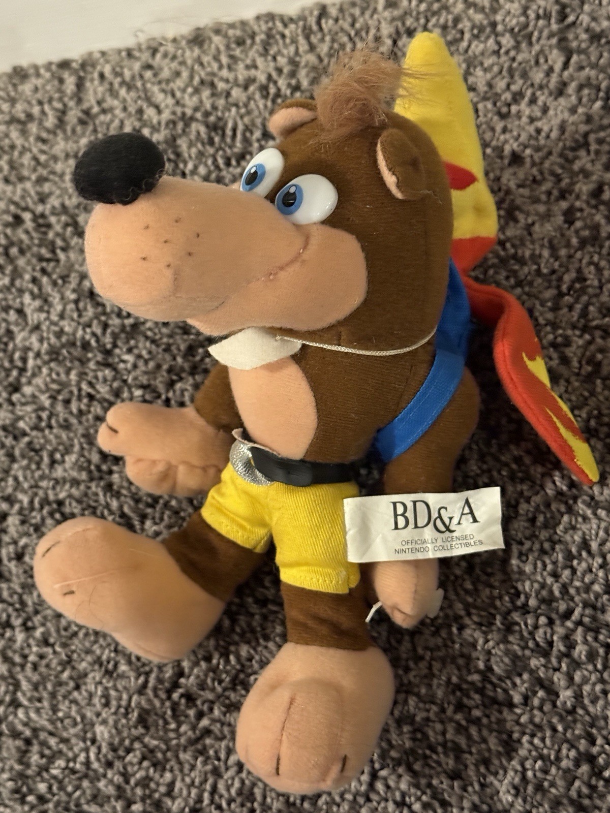 Vintage Nintendo Official 8″ Banjo Kazooie & Tooie Bean Bag Plush BD&A