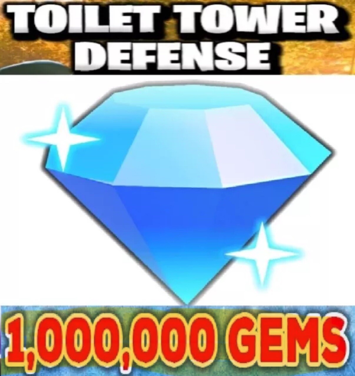 1 Million Gems | Toilet Tower Defense | TTD | Roblox | Cheap and Fast | 1M Gems