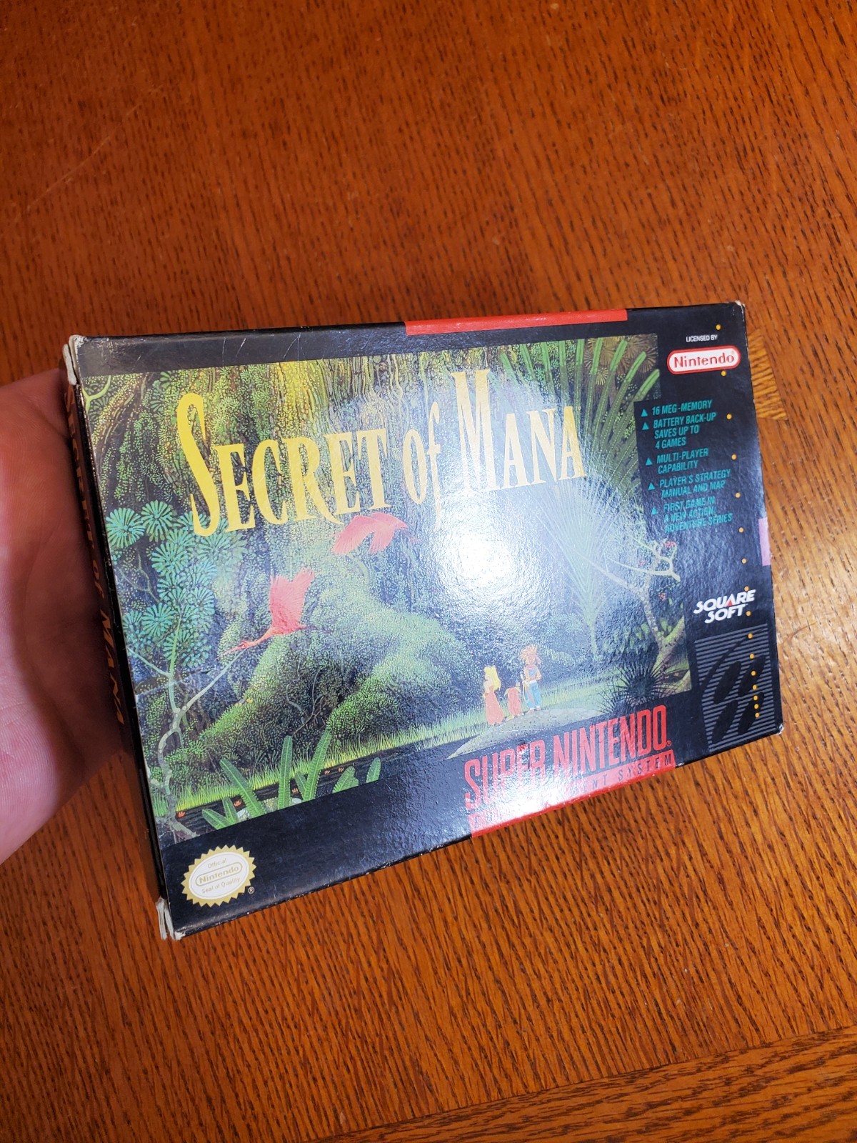 Secret Of Mana SNES Original Box Only Manual And Map