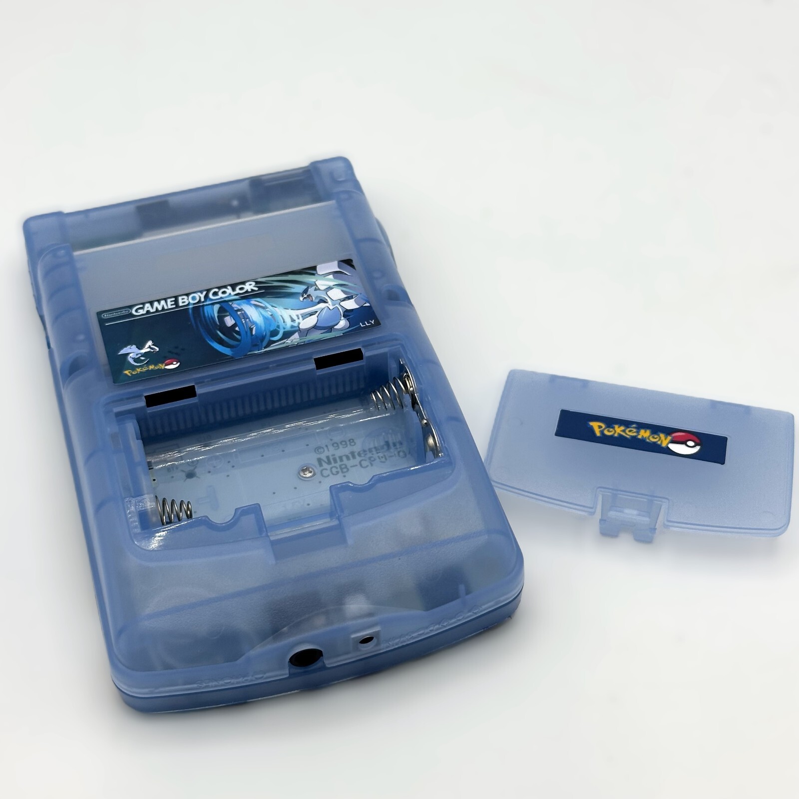 Nintendo Game Boy Color GBC IPS Q5 Backlight Mod Pokemon Lugia Blue Console