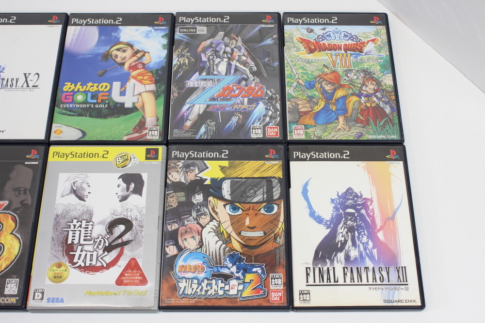 Lot 10 Popular Games Ryu ga Gotoku 2 Yakuza Final Fantasy Z Gundam PS2 Japan