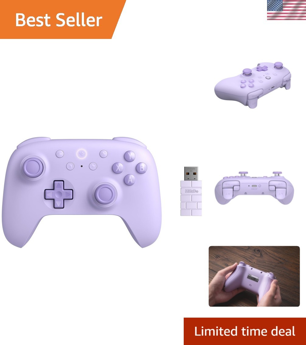Customizable Ultimate 2C Wireless Gamepad for Windows & Android, 13 Buttons