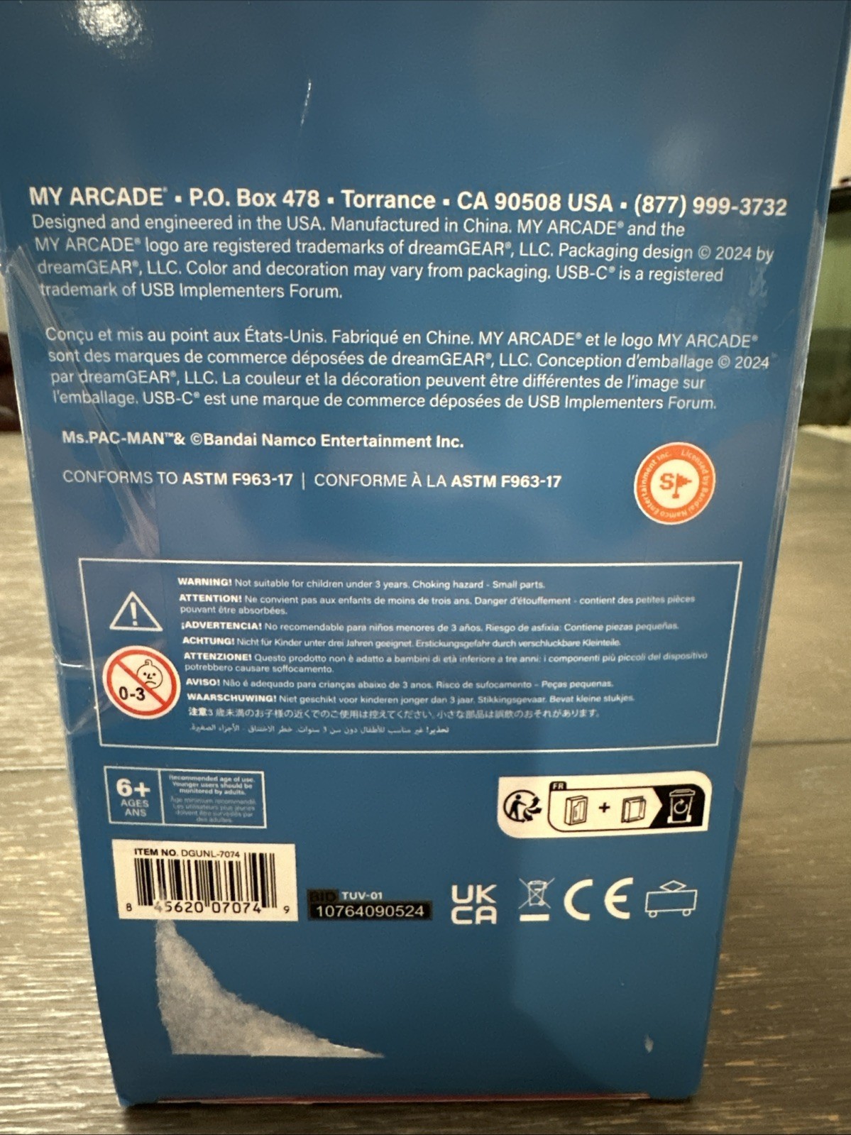 My Arcade – Ms. Pacman Portable Retro Arcade – DGUNL-7074 Joystick Player SEALED