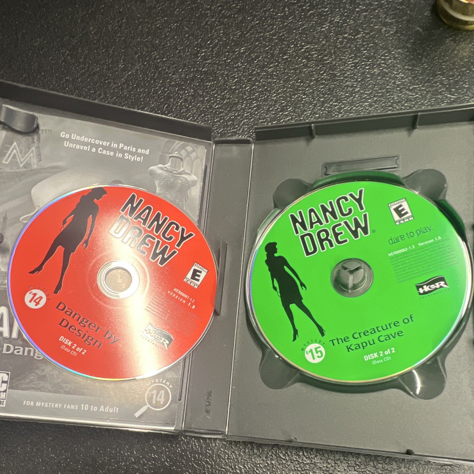 Her Interactive Nancy Drew Double Dare 5 2 Games in 1 PC E Mystery Adventure
