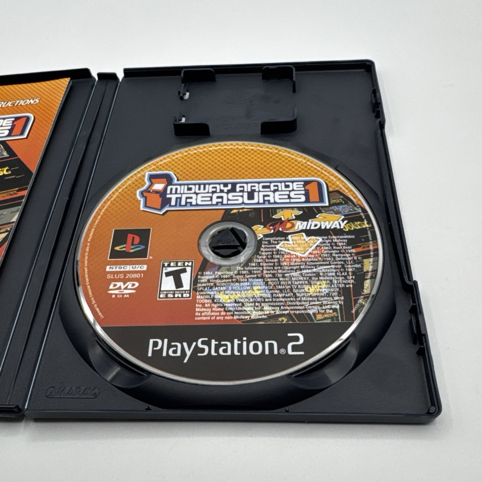 Midway Arcade Treasures 1 (Sony PlayStation 2 PS2 2003) COMPLETE CIB Tested +Reg