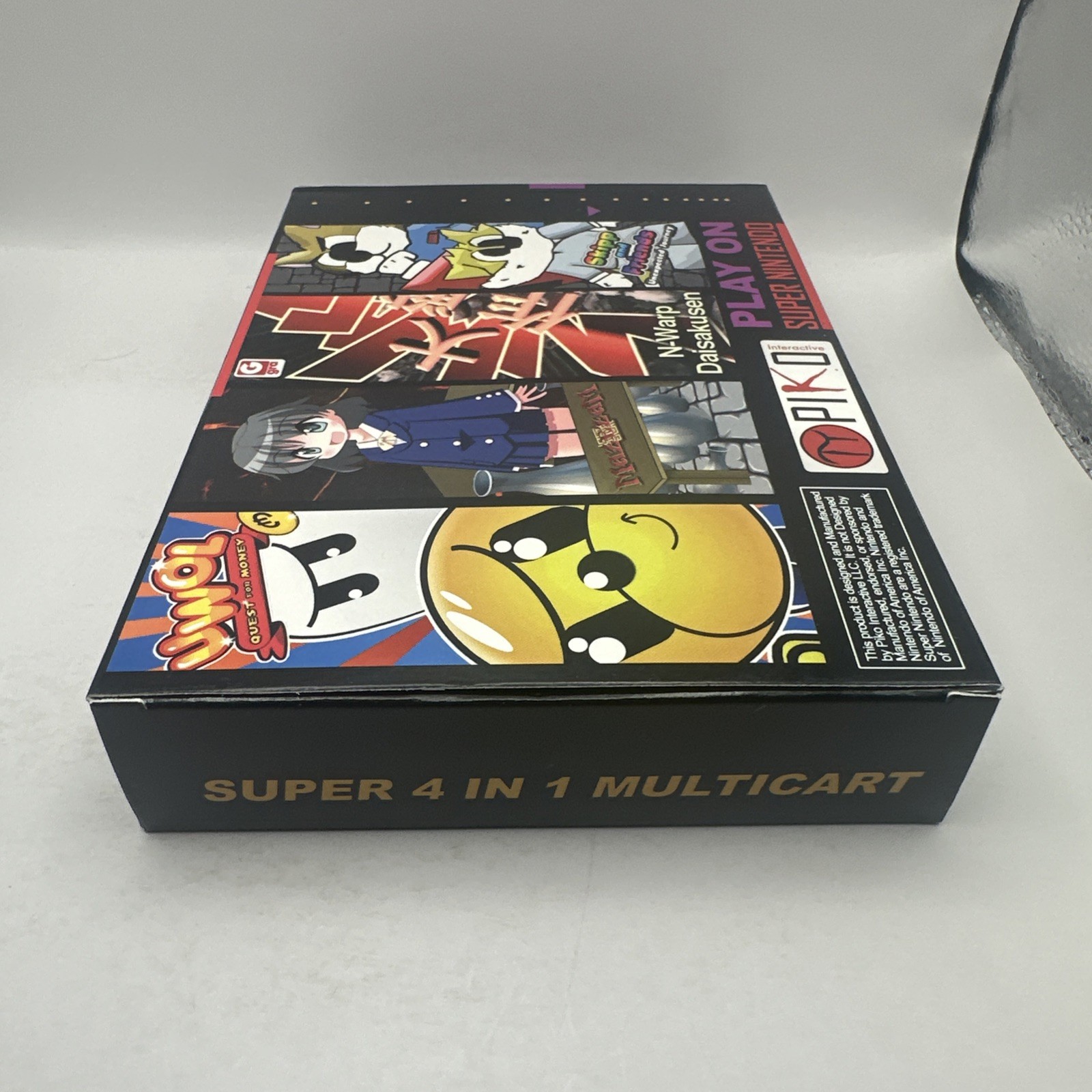 Super 4 in 1 Multicart Nintendo SNES Piko Interactive Near Mint Item Play On