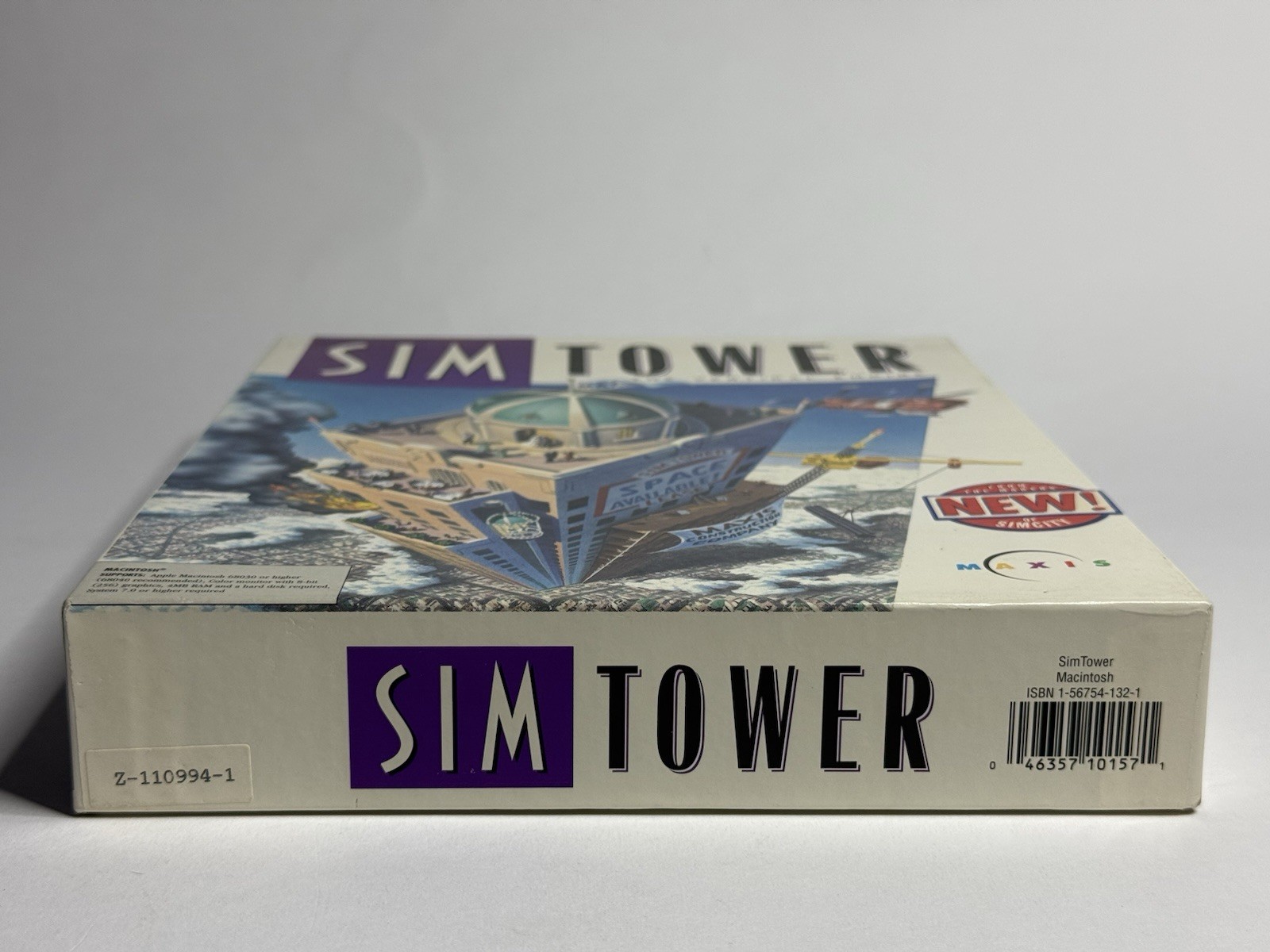 Maxis SimTower Macintosh 3.5″ Floppy Disc w/ Disks, Manual & Inserts