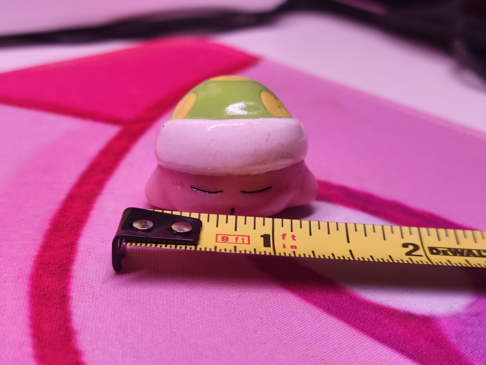 Kirby Rubber Finger Puppet Mini Toy 1996 Nintendo Vintage Sleep Copy Ability