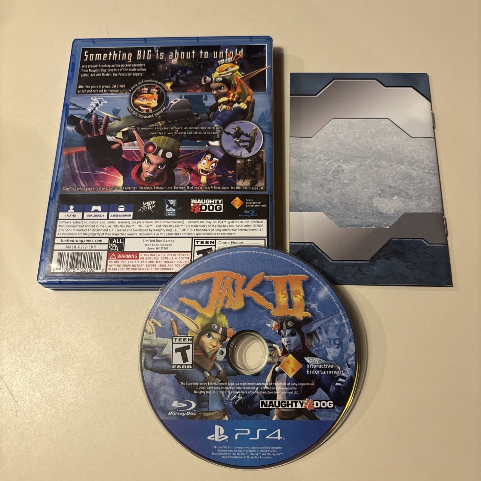 PS4 LIMITED RUN JAK AND DAXTER THE PRECURSOR LEGACY, JAK II, & JAK 3 GAME LOT