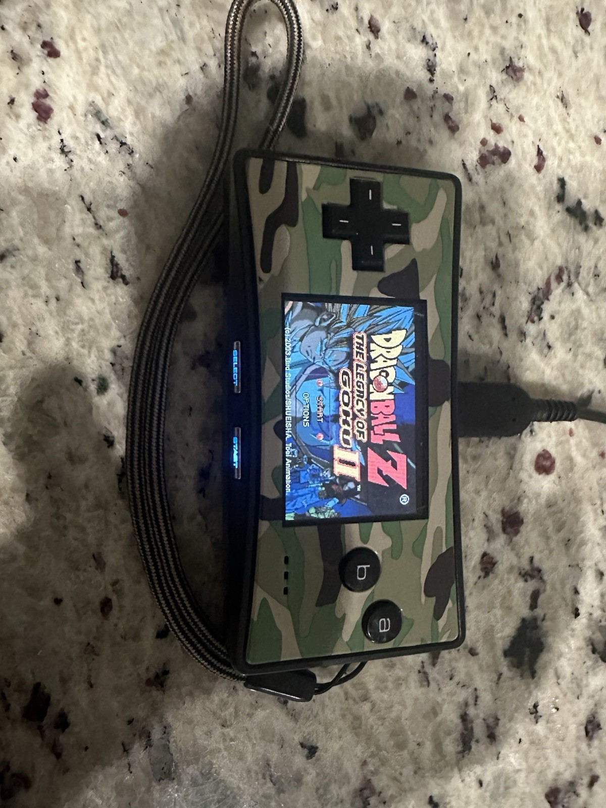 WORKING!!! Authentic Nintendo Gameboy Micro W/ Camo Faceplate. Fully Functional!