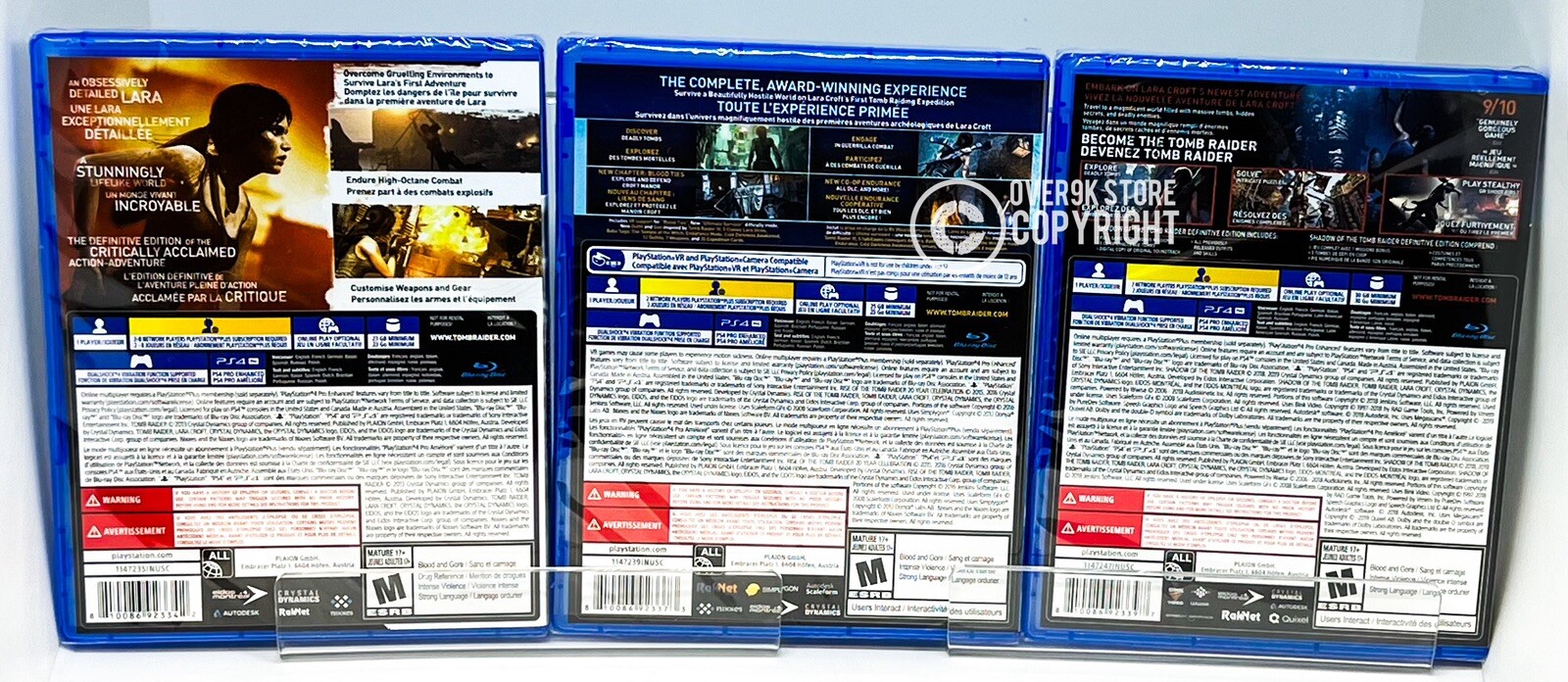 Tomb Raider Bundle with 3 games – PS4 – Brand New | Factory Sealed
